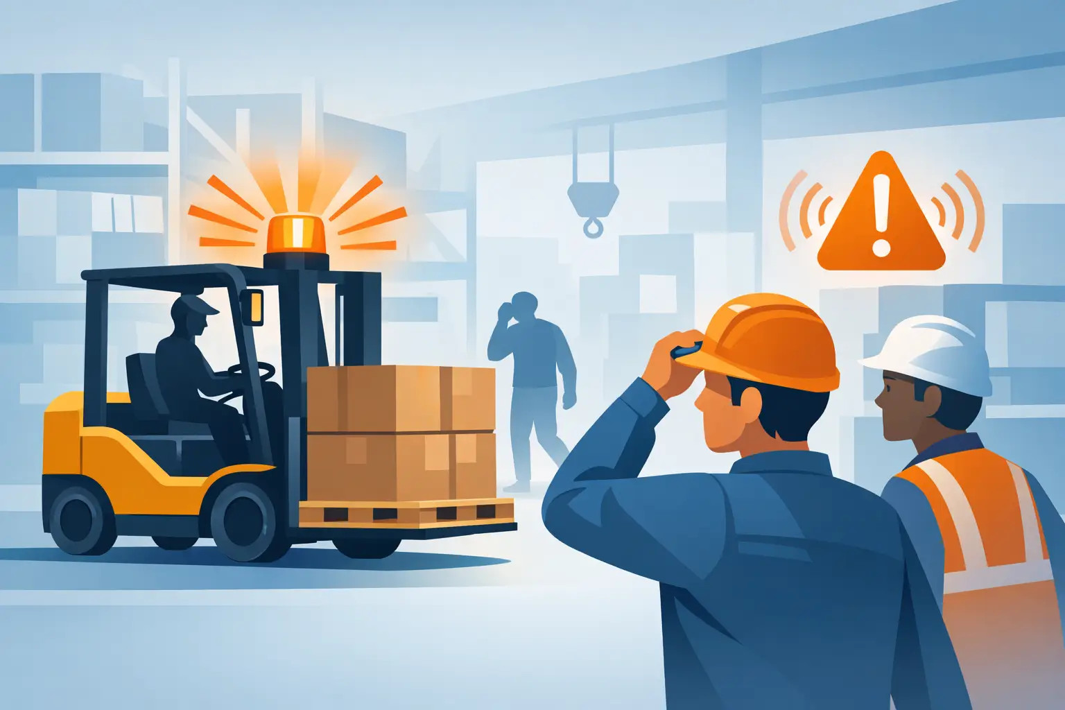 Why Forklift Blinking Warning Lights Get More Attention